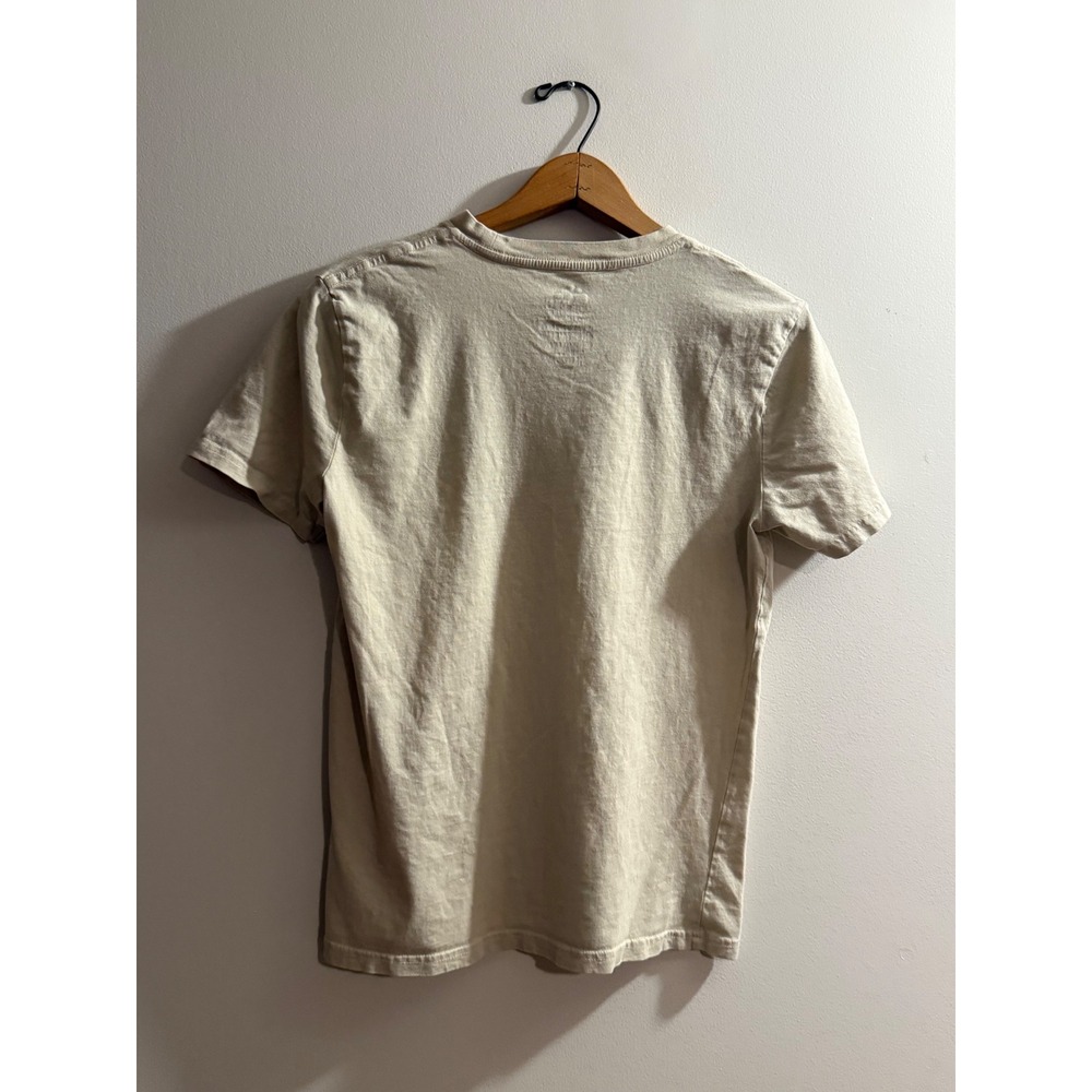 Quiksilver Boys Beige Graphic Logo T-Shirt Size Large 14/16 Short Sleeve Tee - Picture 2 of 7